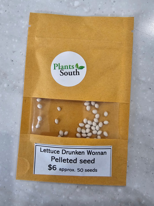 Lettuce Drunken Woman Seed Pelleted