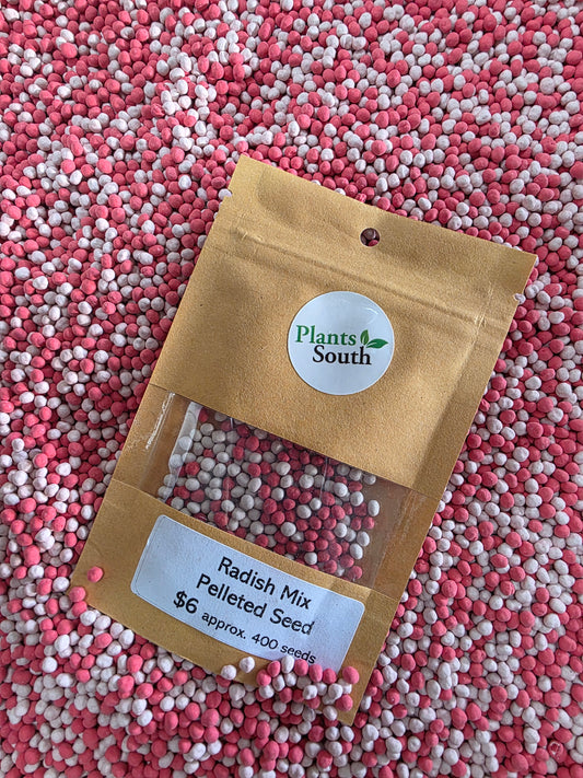 Mix Radish Pelleted seed Aprox 400 seeds