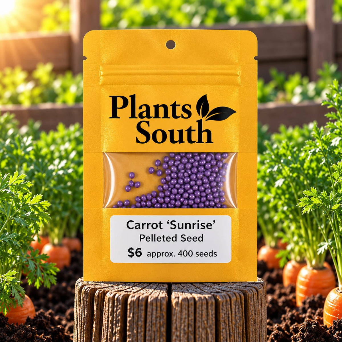Carrot Seed 'Sunrise' Pelleted 400 seeds approx.