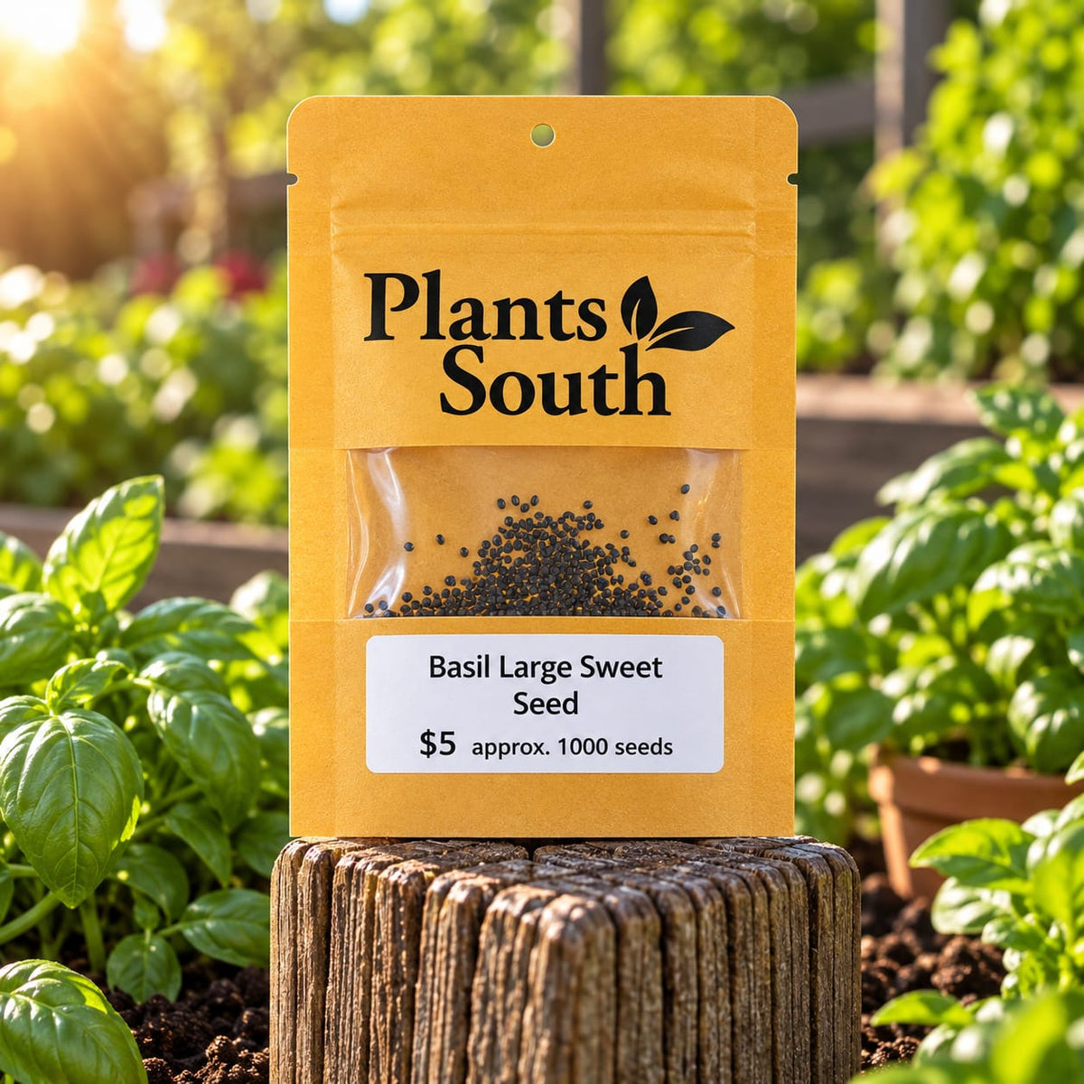 Basil Large Sweet Seed - Approx. 1000 Seeds