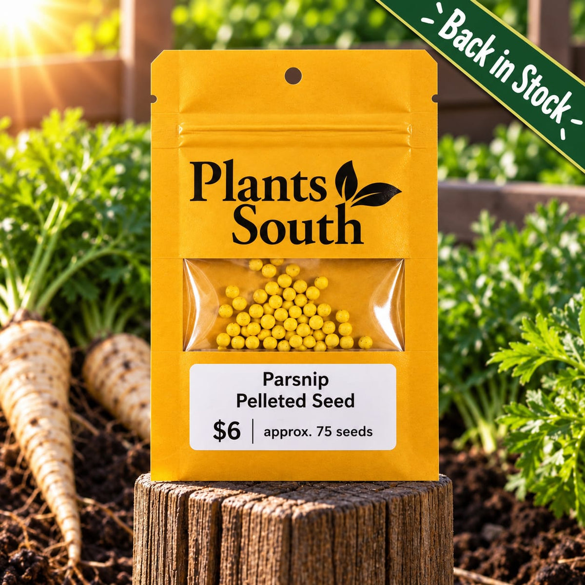 Parsnip Seed Pelleted - 75 Seeds Approx.