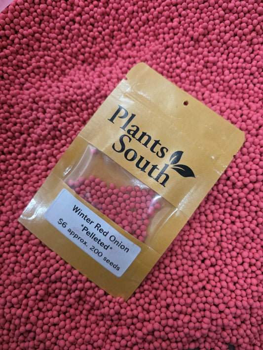 Red Winter Onion - Pelleted seed